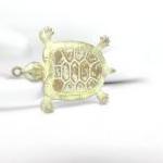 Brass Turtle, Turtle Charm, Turtle Pendant, Patina..